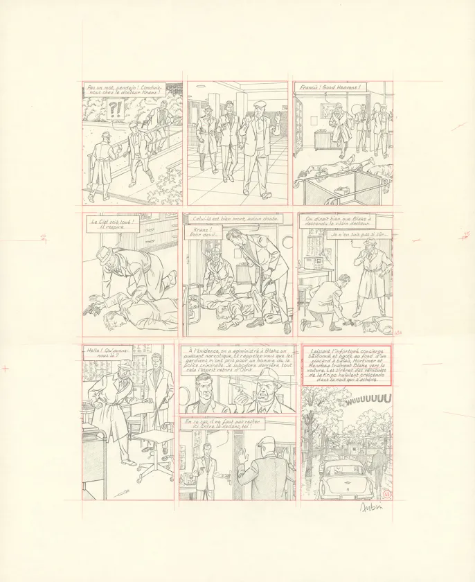 Sketch, Blake et Mortimer, Huit heures à Berlin (T.29), Antoine Aubin