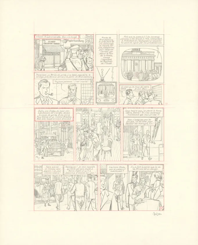 Crayonné, Blake et Mortimer, Huit heures à Berlin (T.29), Antoine Aubin