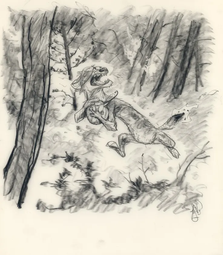 Illustration noir et blanc, Peter de Sève