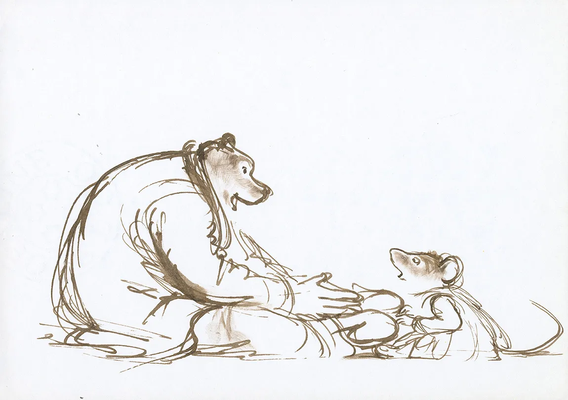 Illustration couleur, Ernest et Célestine, Cet été-là, Gabrielle Vincent