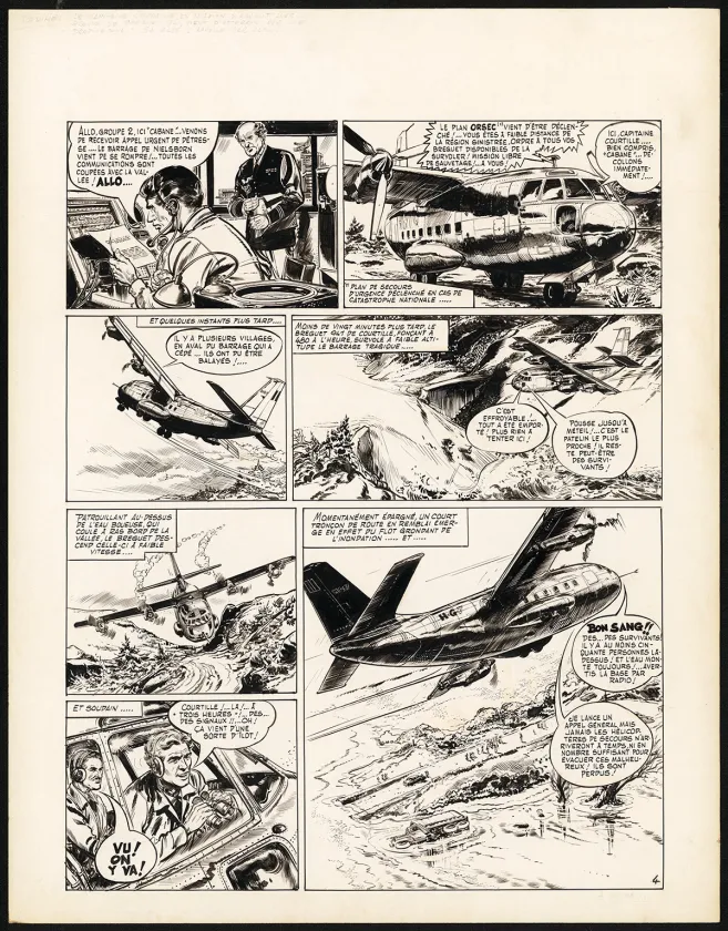 Black and white original page, Claude Pascal