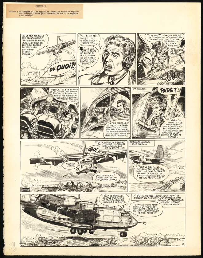 Black and white original page, Claude Pascal