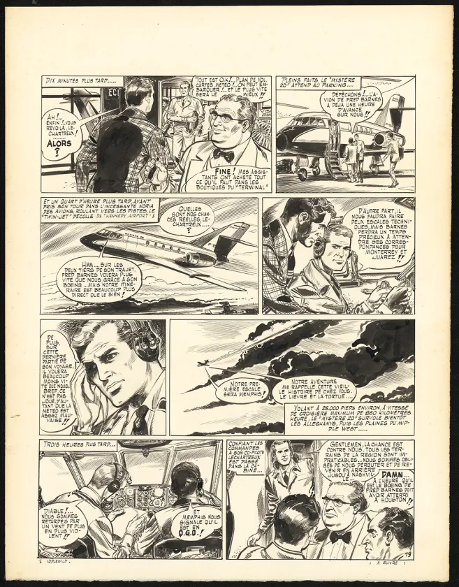 Black and white original page, Claude Pascal