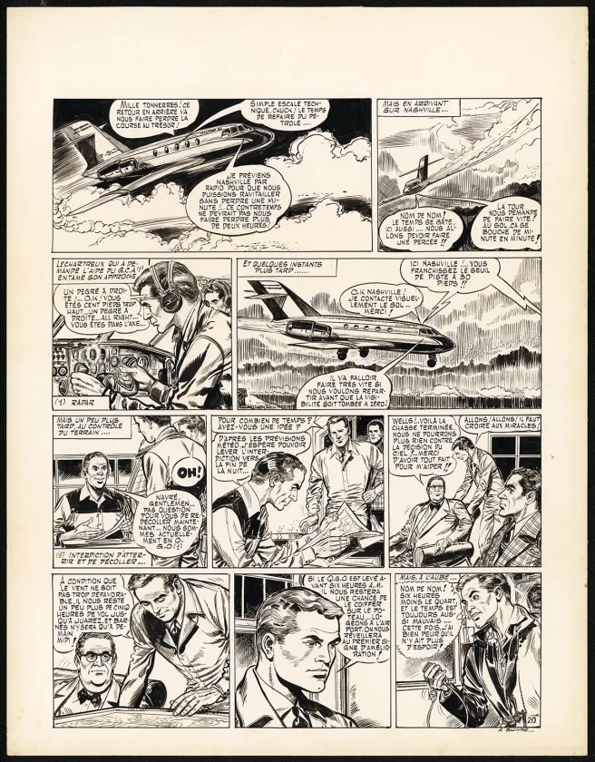 Black and white original page, Claude Pascal
