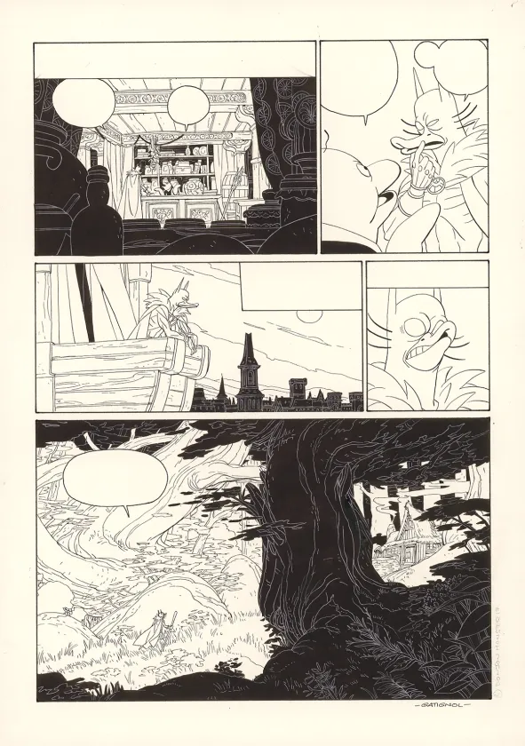 Planche noir et blanc, Donjon Monsters, Un héritage trompeur (T.17), Bertrand Gatignol