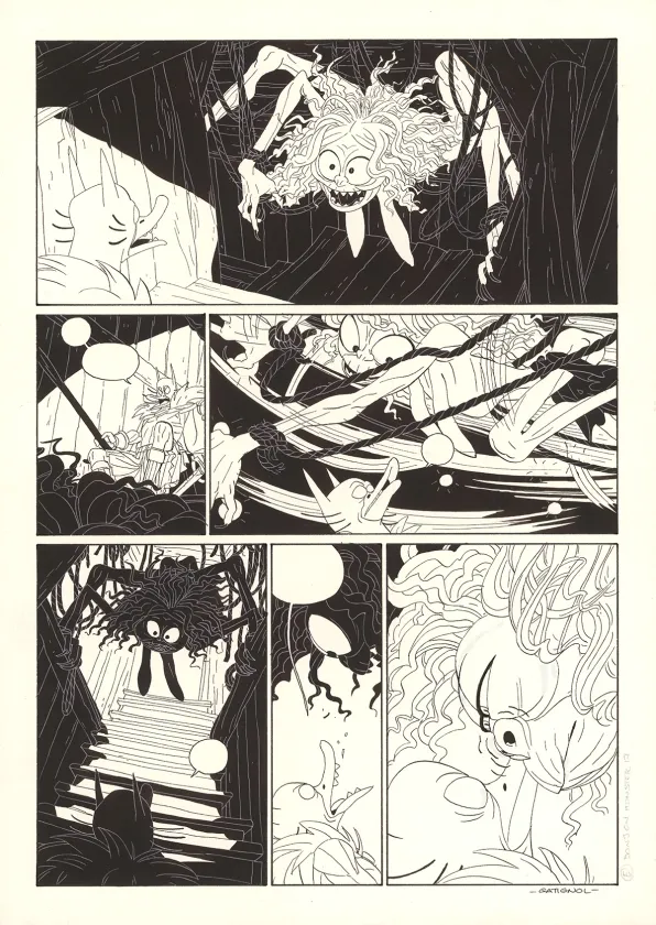 Planche noir et blanc, Donjon Monsters, Un héritage trompeur (T.17), Bertrand Gatignol