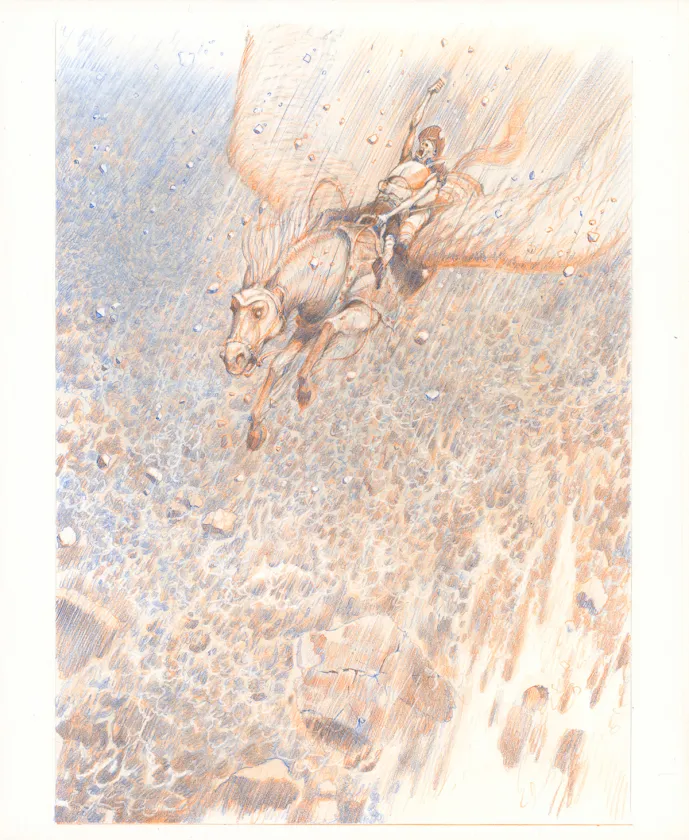 Planche couleur, Don Quichotte de la Manche, Paul & Gaëtan Brizzi