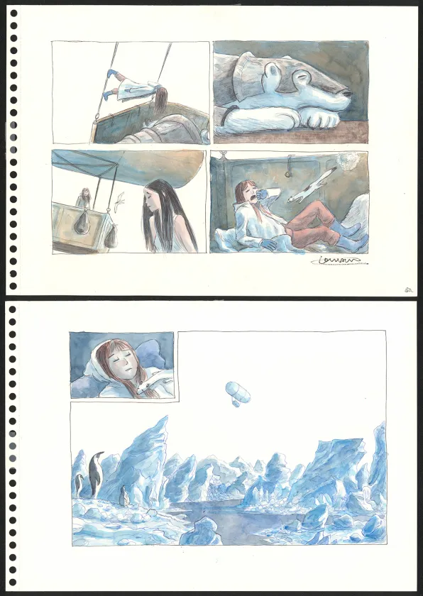 Colored original page, Les Royaumes du Nord, Les Royaumes du Nord - 3 (T.3), Clément Oubrerie