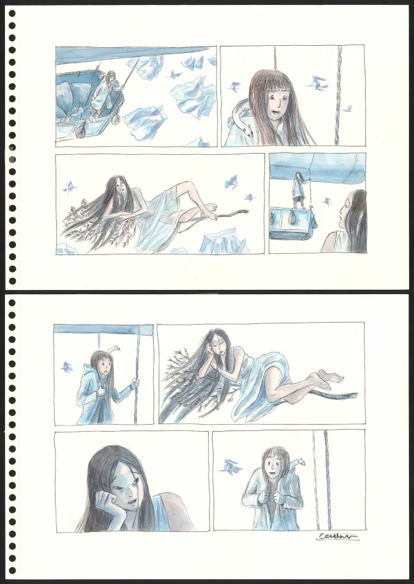 Colored original page, Les Royaumes du Nord, Les Royaumes du Nord - 3 (T.3), Clément Oubrerie