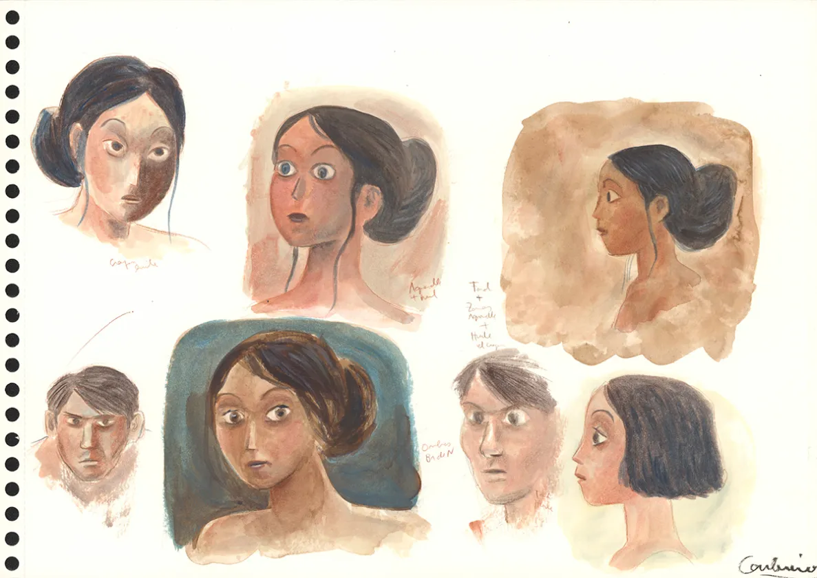 Colored illustration, Isadora, Clément Oubrerie