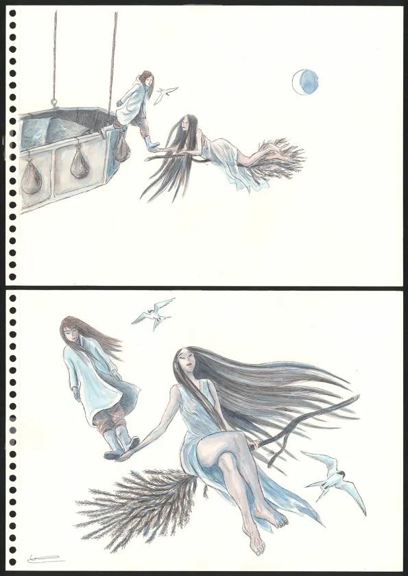 Colored original page, Les Royaumes du Nord, Les Royaumes du Nord - 3 (T.3), Clément Oubrerie