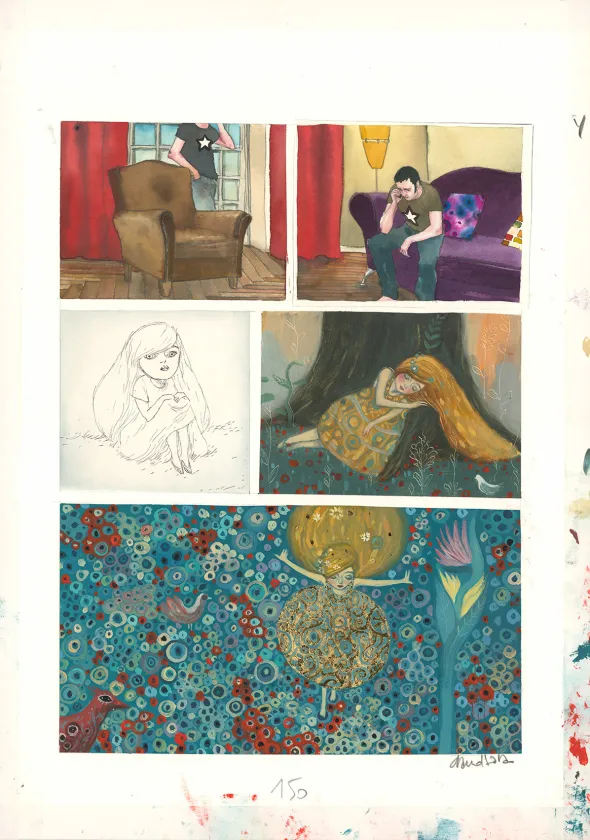 Planche couleur, Le Poids des héros, David Sala