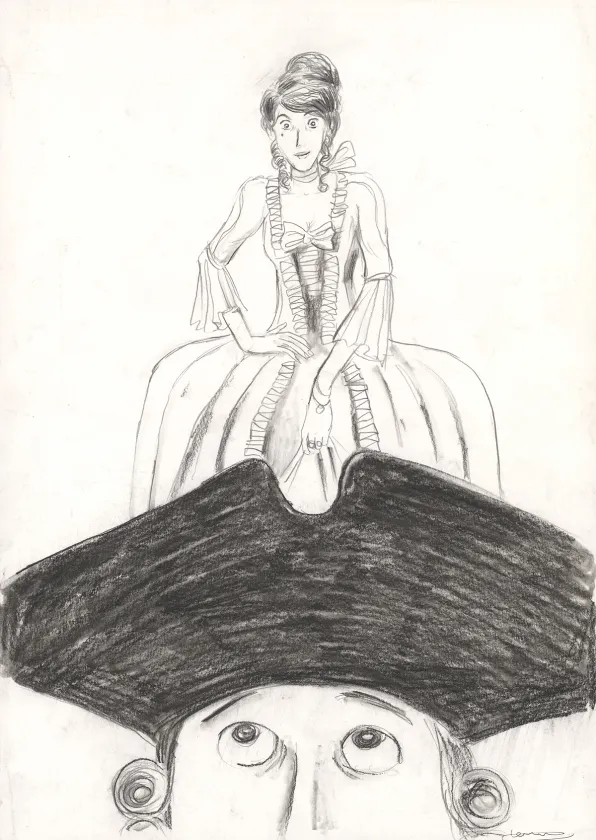 Couverture, Voltaire amoureux, Voltaire très amoureux (T.2), Clément Oubrerie