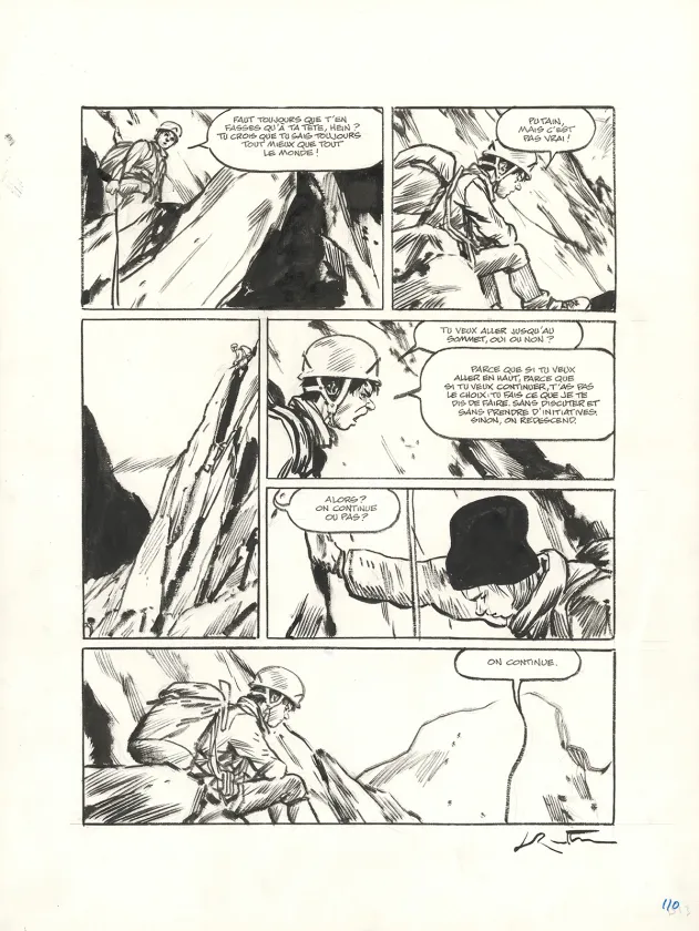 Planche noir et blanc, Ailefroide, altitude 3954, Jean-Marc Rochette