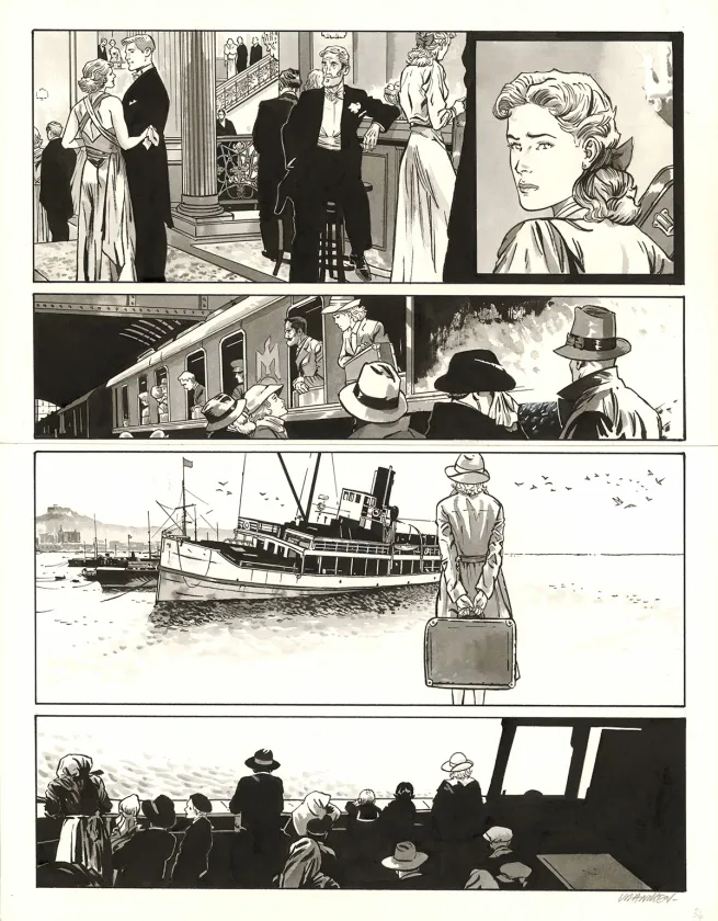 Planche noir et blanc, Les Enfants du ciel, Bernard Vrancken