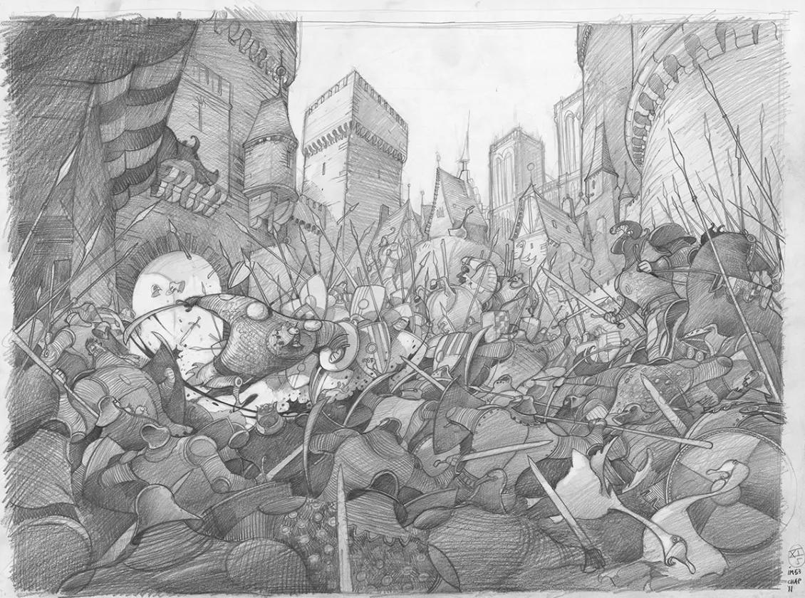 Sketch, Orlando Furioso, Frédéric Pillot