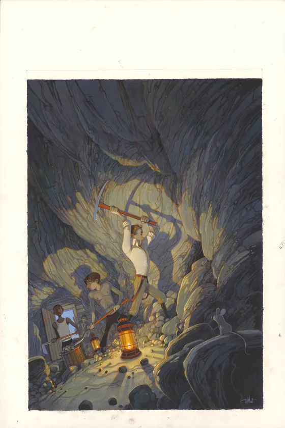 Illustration couleur, Deux ans de vacances, Frédéric Pillot