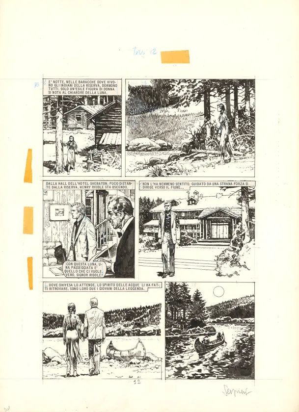 Planche noir et blanc, Paolo Serpieri