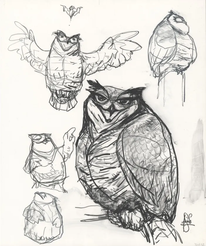 Illustration noir et blanc, Peter de Sève