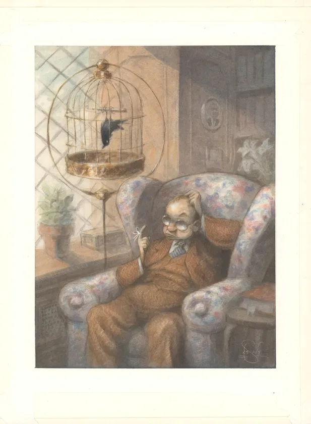 Colored illustration, Peter de Sève