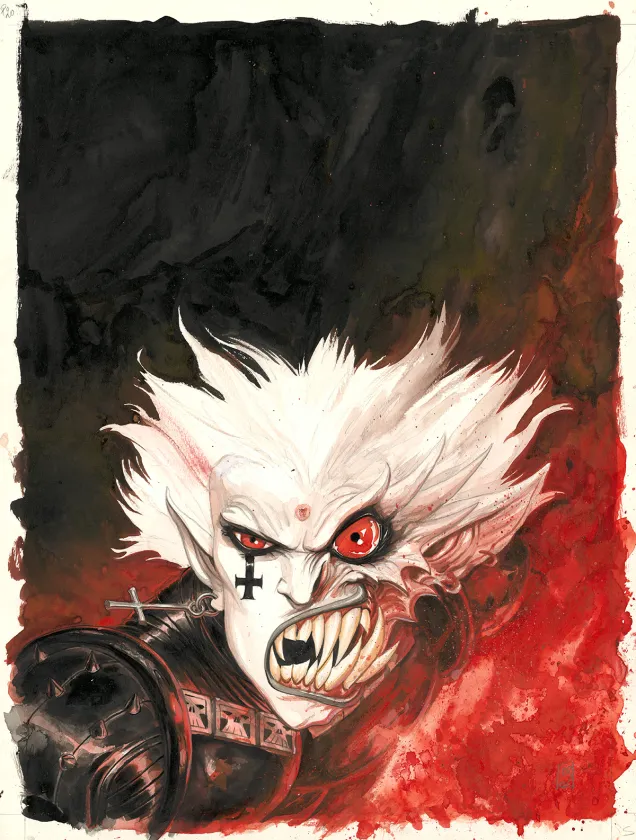 Colored illustration, Requiem Chevalier Vampire, Danse macabre (T.2), Olivier Ledroit