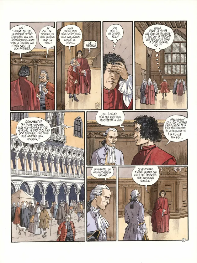 Colored original page, Giacomo C., L'Ombre de la tour (T.10),  Griffo