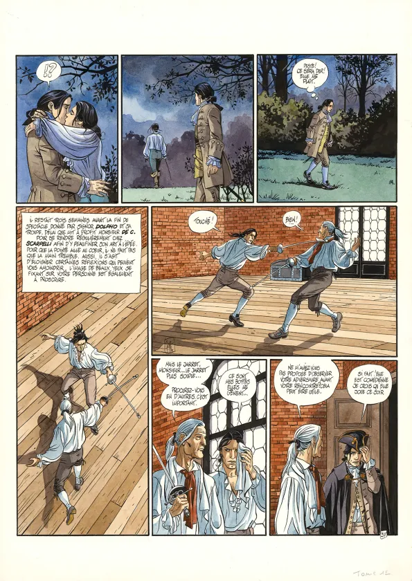 Planche couleur, Giacomo C., La Fiammina (T.12),  Griffo