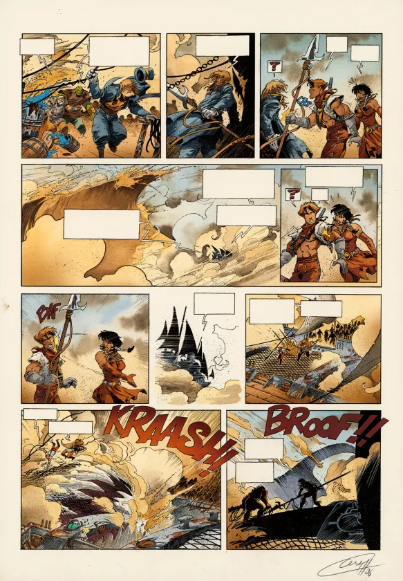 Mise en couleurs, Lanfeust des Étoiles, Les Sables d'Abraxar (T.3), Claude Guth