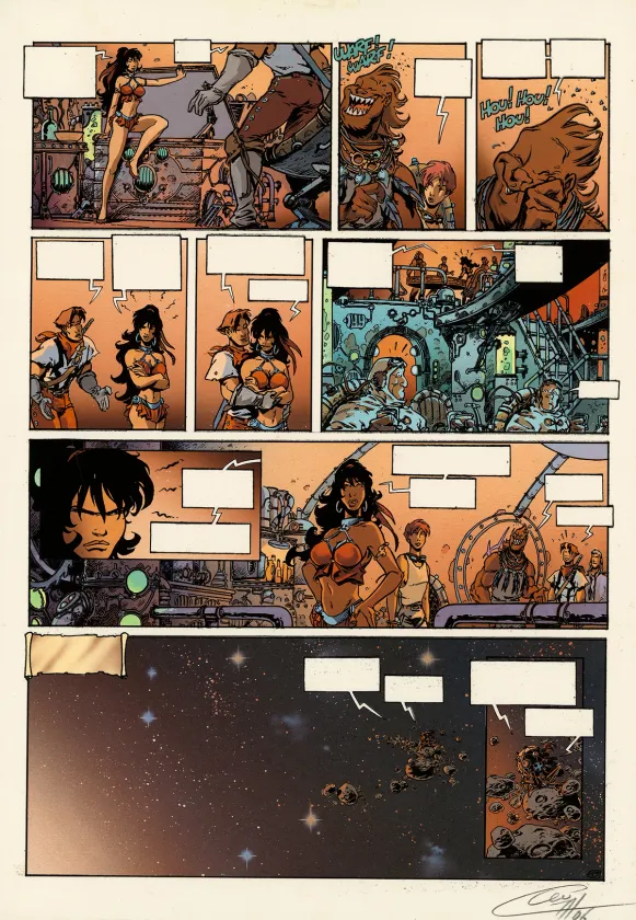 Color layout, Lanfeust des Étoiles, Un, deux ... Troy (T.1), Claude Guth