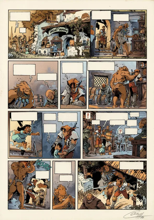 Mise en couleurs, Lanfeust des Étoiles, Un, deux ... Troy (T.1), Claude Guth