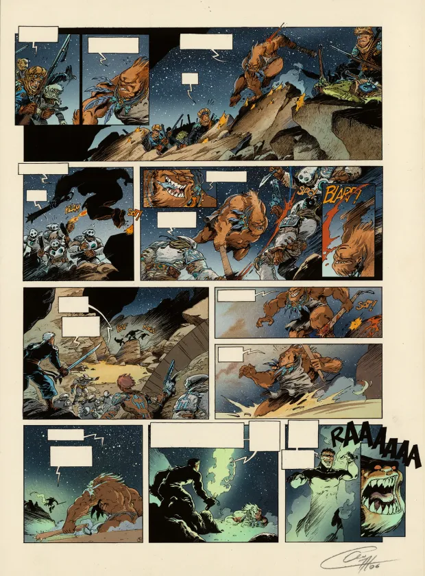 Color layout, Lanfeust des Étoiles, Les Buveurs de mondes (T.4), Claude Guth