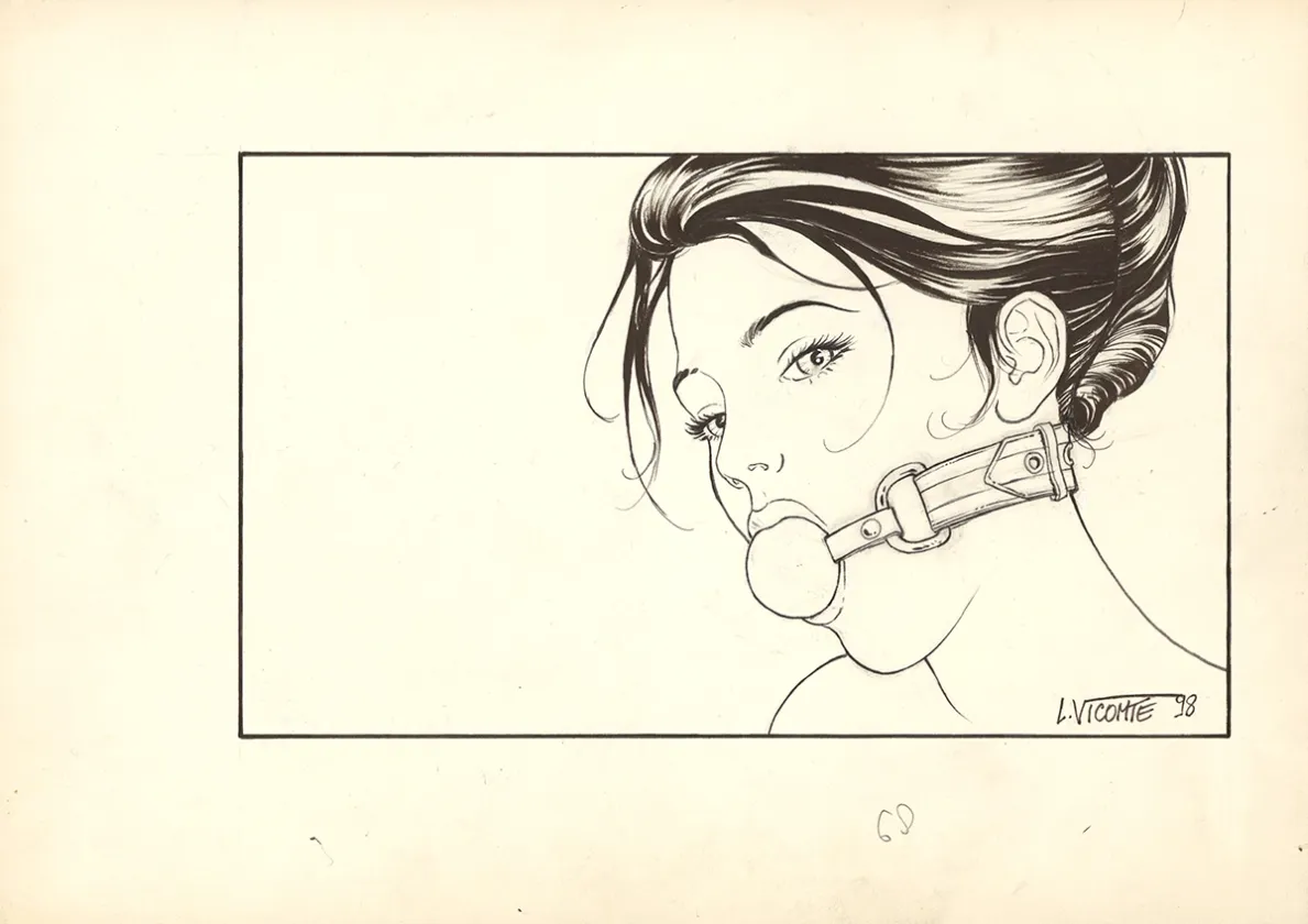 Black and white illustration, Sasmira, Laurent Vicomte