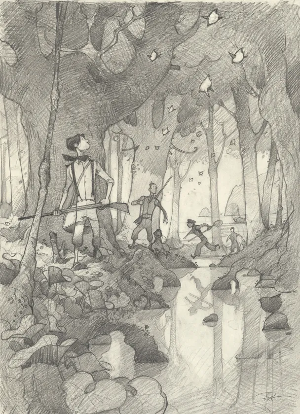 Crayonné, Deux ans de vacances, Frédéric Pillot