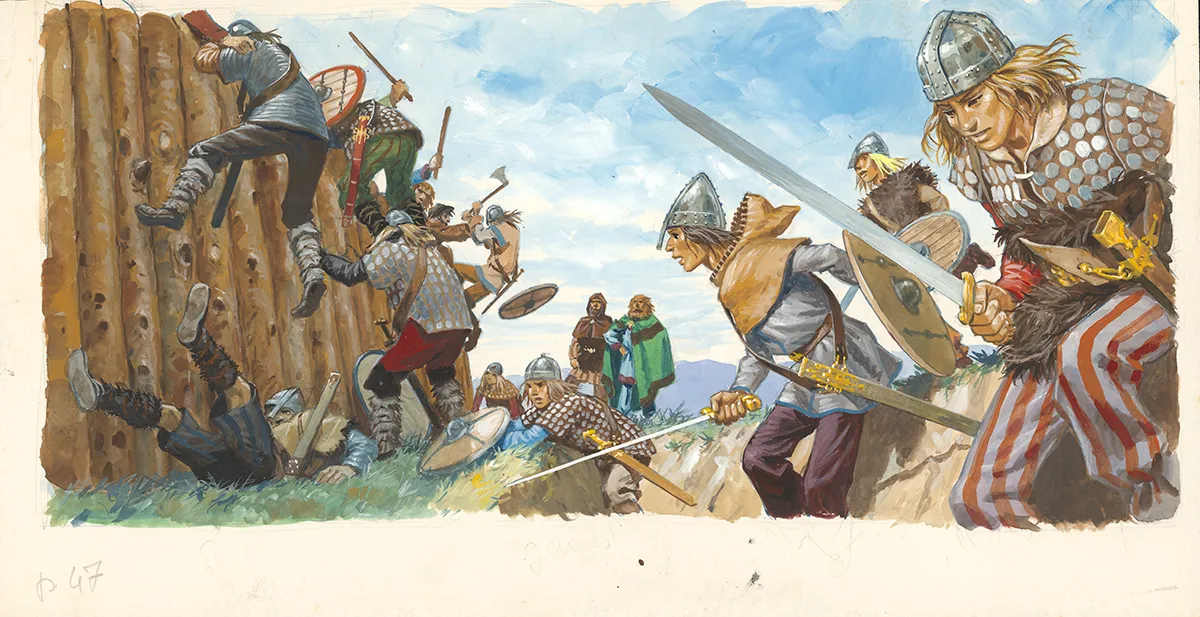 Illustration couleur, La Vie privée des Hommes, Au Temps des Vikings (T.15), Pierre Joubert