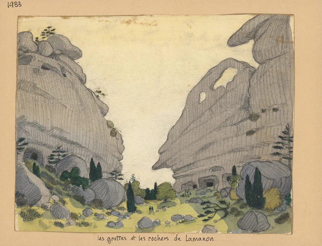 Colored illustration, Du temps que j'étais "Boiscout", Pierre Joubert
