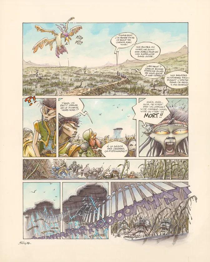Planche couleur, Légendes des Contrées oubliées, La Saison des cendres (T.1), Thierry Ségur
