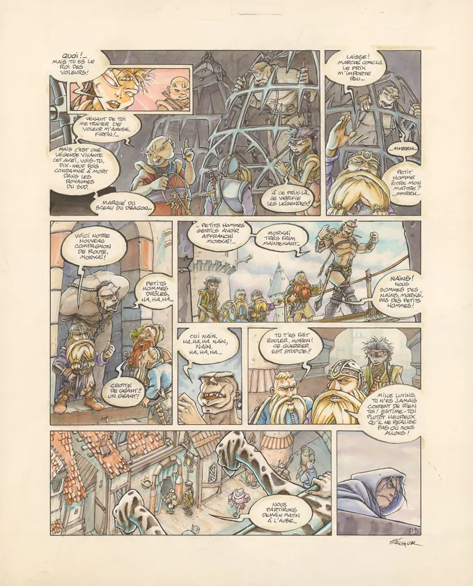 Planche couleur, Légendes des Contrées oubliées, La Saison des cendres (T.1), Thierry Ségur