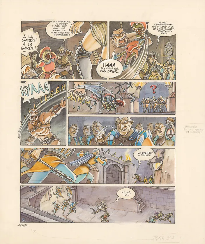 Planche couleur, Légendes des Contrées oubliées, La Saison des cendres (T.1), Thierry Ségur
