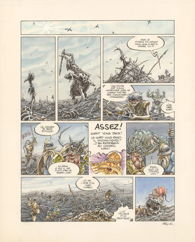 Planche couleur, Légendes des Contrées oubliées, La Saison des cendres (T.1), Thierry Ségur
