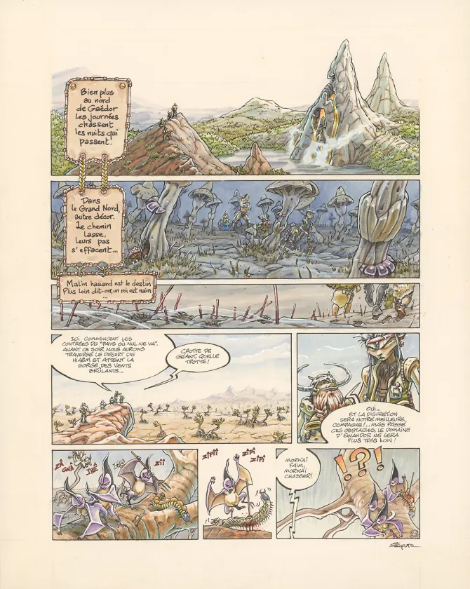 Planche couleur, Légendes des Contrées oubliées, La Saison des cendres (T.1), Thierry Ségur