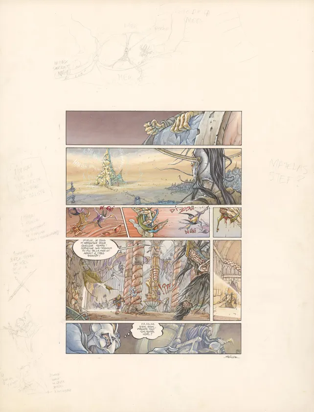 Colored original page, Légendes des Contrées oubliées, Le Sang des rois (T.3), Thierry Ségur