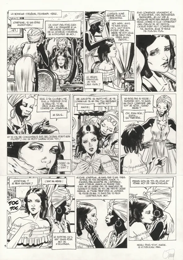 Planche noir et blanc, Louisiana, La Couleur du Sang (T.2), Gontran Toussaint