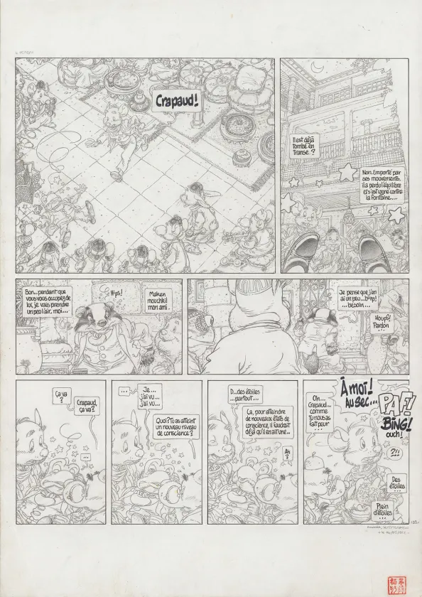 Planche noir et blanc, Le Vent dans les Sables , Du Souk dans la Casbah (T.5), Michel Plessix