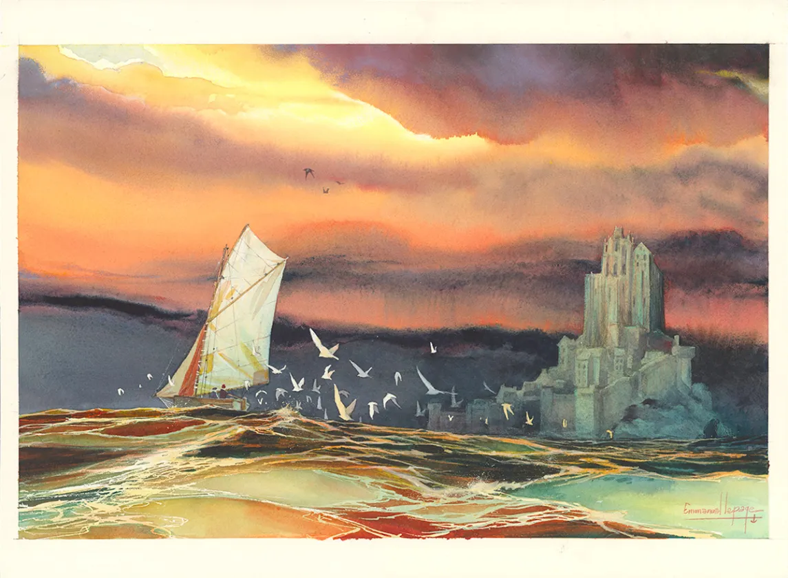 Colored illustration, Emmanuel Lepage