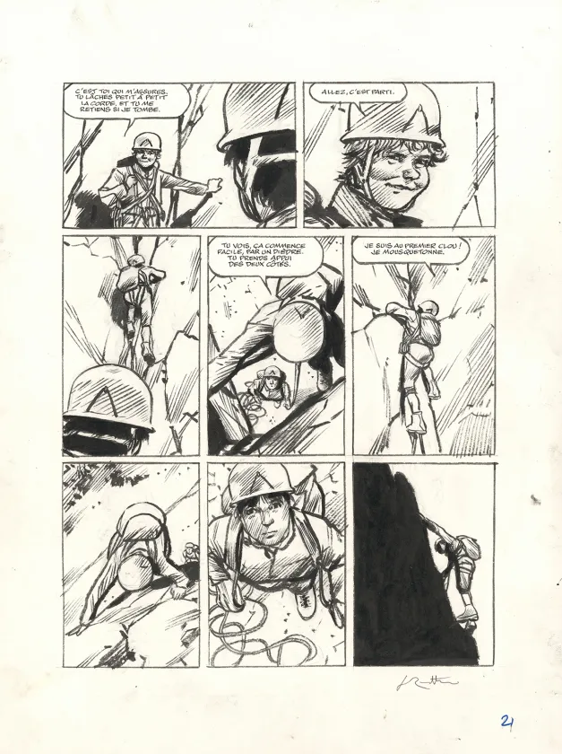 Planche noir et blanc, Ailefroide, altitude 3954, Jean-Marc Rochette