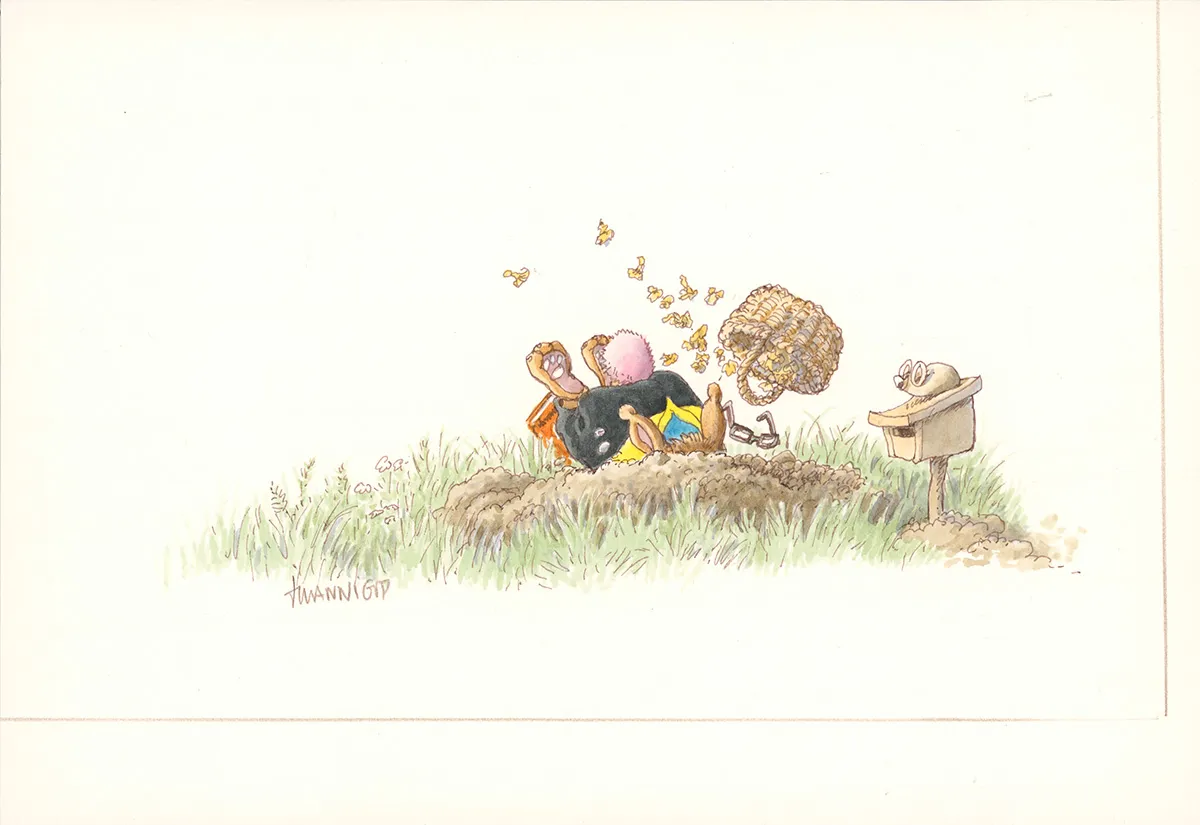 Illustration couleur, La Famille Passiflore , L'Omelette géante , Loïc Jouannigot