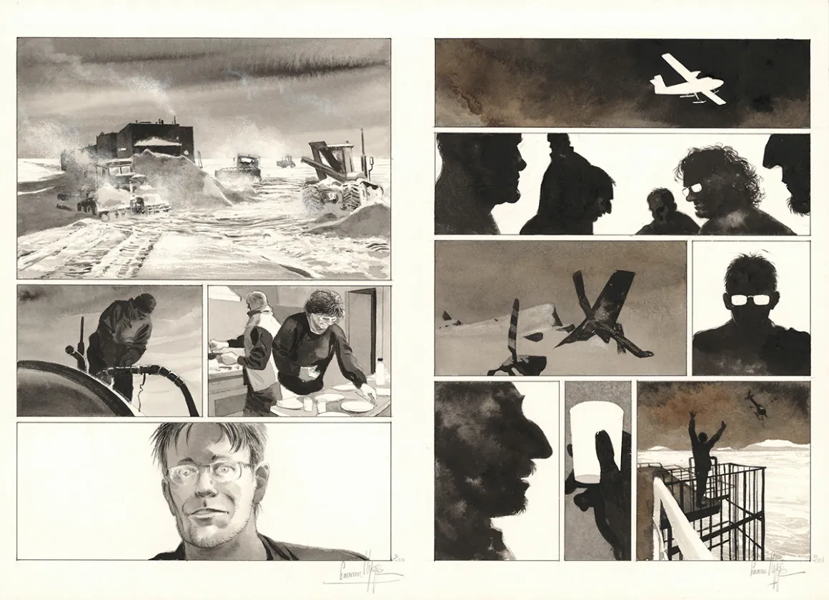 Planche couleur, La Lune est blanche, Emmanuel Lepage