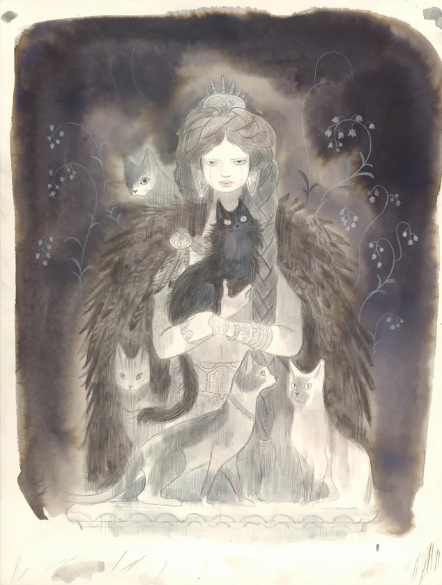 Illustration couleur, Legends of Norse Mythology : Enter a world of gods, giants, monsters and heroes, Isabella Mazzanti