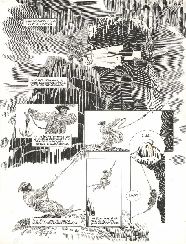 Planche noir et blanc, Les Travailleurs de la mer, Michel Durand