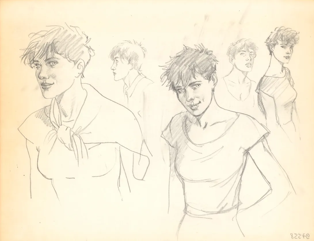Sketch, Le Cahier bleu, André Juillard